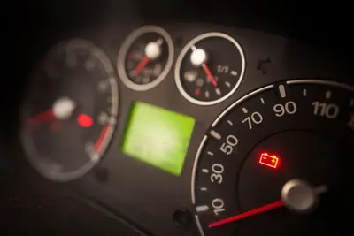 voyant batterie allumé