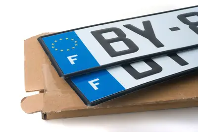La plaque d'immatriculation : bon à savoir